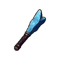 icicle frost staff  rusted broken