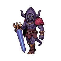 obsidian dark staff  demonic infernal