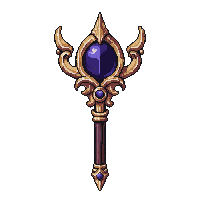 obsidian dark staff  legendary ornate