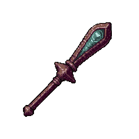 rune carved monk staff  legendary ornate