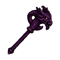 twisted dragon staff  cursed dark
