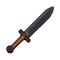 katana curved blade  cursed dark