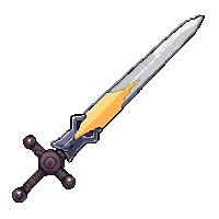 longsword steel blade  lightning charged crackling