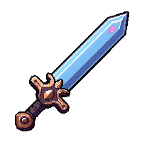 rapier thin blade  magical glowing