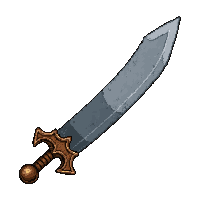 saber cavalry curved  rusted broken