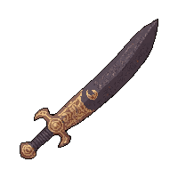 scimitar curved arabian  legendary ornate