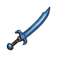 scimitar curved arabian  rare blue tier