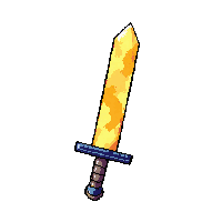 shortsword stubby blade  magical glowing
