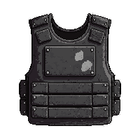 bulletproof vest  worn and scratched
