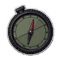 compass military  damaged but functional