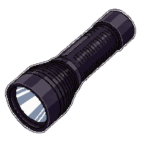 flashlight heavy duty  worn and scratched