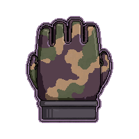 gloves fingerless  camouflage patterned
