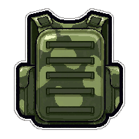 parachute pack  camouflage patterned