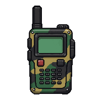 radio walkie talkie  camouflage patterned