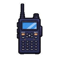 radio walkie talkie  navy blue dark