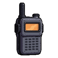 radio walkie talkie  worn and scratched