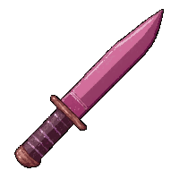 combat knife tactical  pink custom paint
