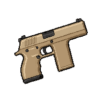 dual pistols akimbo  desert camo tan