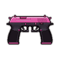 dual pistols akimbo  pink custom paint