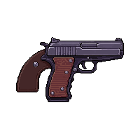 dual pistols akimbo  worn battle scarred