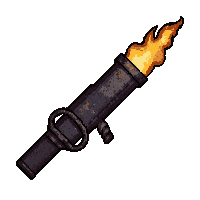 flamethrower weapon  blueprint wireframe