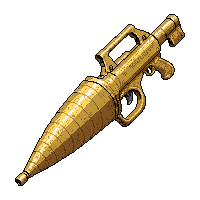 flamethrower weapon  gold plated luxury