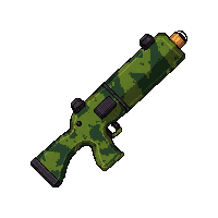 flamethrower weapon  jungle camo green