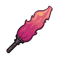 flamethrower weapon  pink custom paint