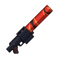 flamethrower weapon  red tiger stripe