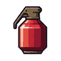 flashbang grenade  chrome polished