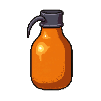 flashbang grenade  flame decal orange