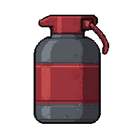 flashbang grenade  worn battle scarred