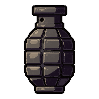 grenade frag  chrome polished