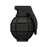grenade frag  matte black tactical