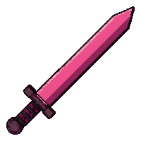 katana blade  pink custom paint