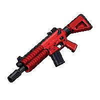 minigun heavy barrel  red tiger stripe