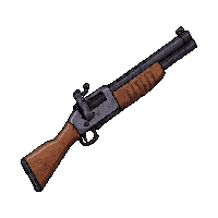 shotgun pump action  blueprint wireframe