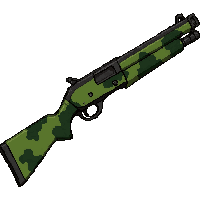 shotgun pump action  jungle camo green