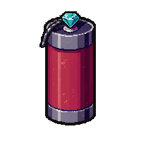 smoke bomb canister  diamond encrusted
