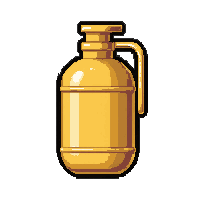 smoke bomb canister  gold plated luxury