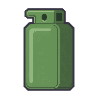 smoke bomb canister  jungle camo green