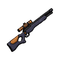 sniper rifle scoped  blueprint wireframe