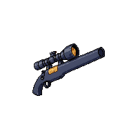 sniper rifle scoped  holographic sight