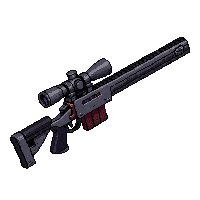 sniper rifle scoped  urban grey digital