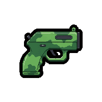 submachine gun compact  jungle camo green