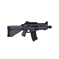 submachine gun compact  urban grey digital
