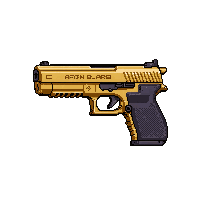 taser electric gun  gold plated luxury