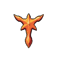throwing stars shuriken  flame decal orange
