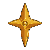 throwing stars shuriken  gold plated luxury