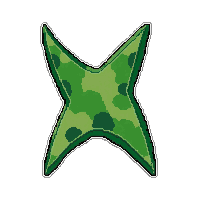 throwing stars shuriken  jungle camo green